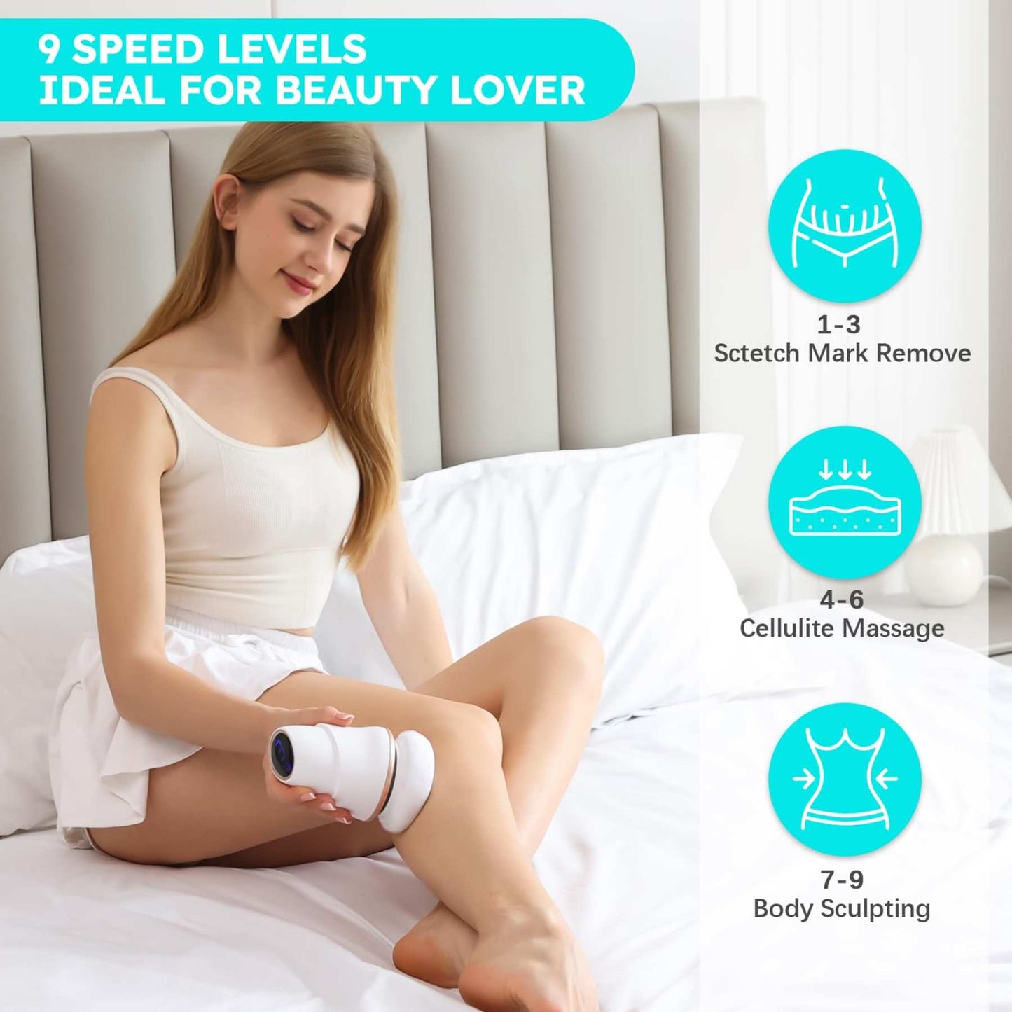 3-in-1 Cordless Body Sculpting Massager for Cellulite, Stretch Marks