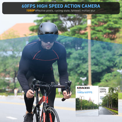 Smart Helmet with Camera, Bluetooth & Safety Lights