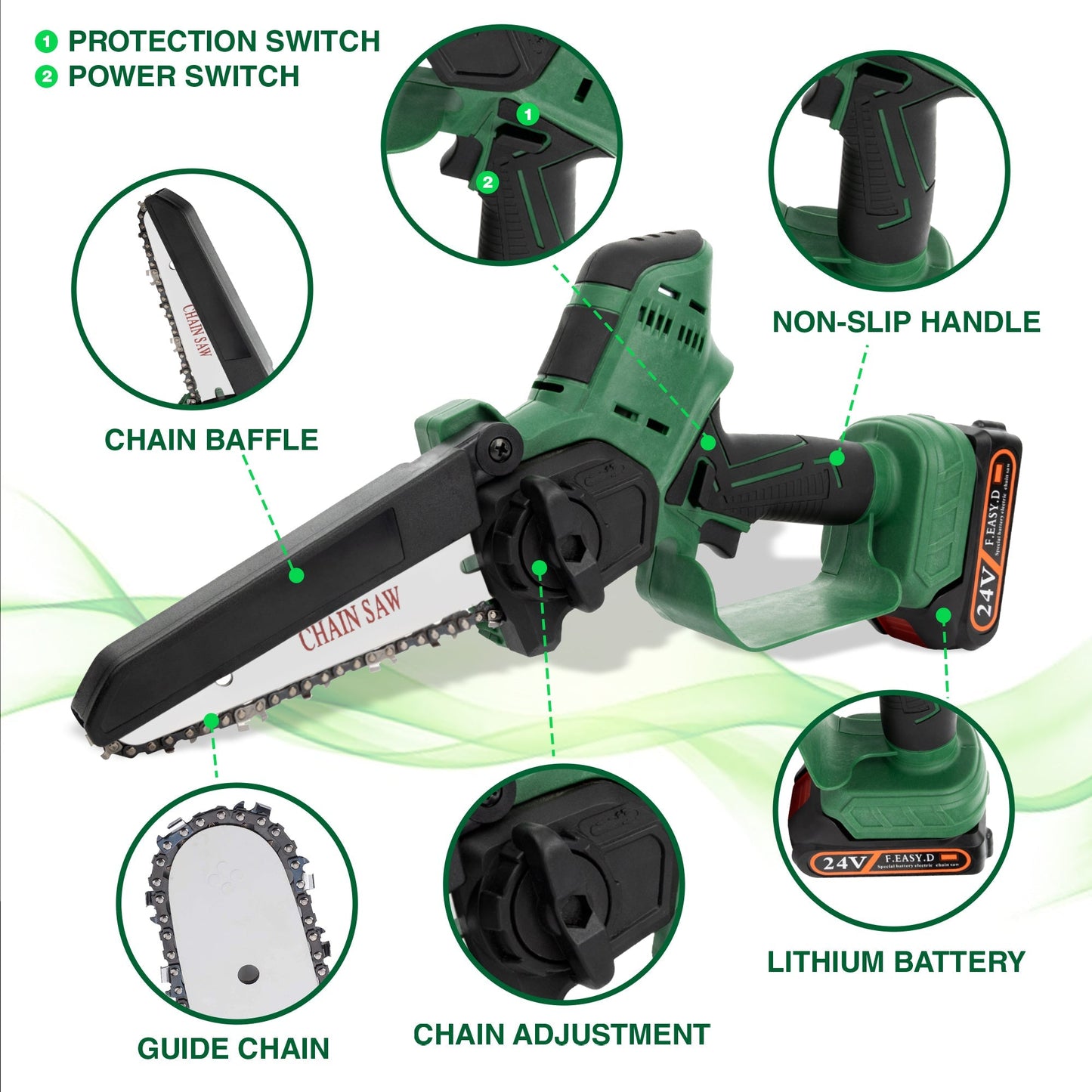 HGT Mini Electric Chainsaw 2.0