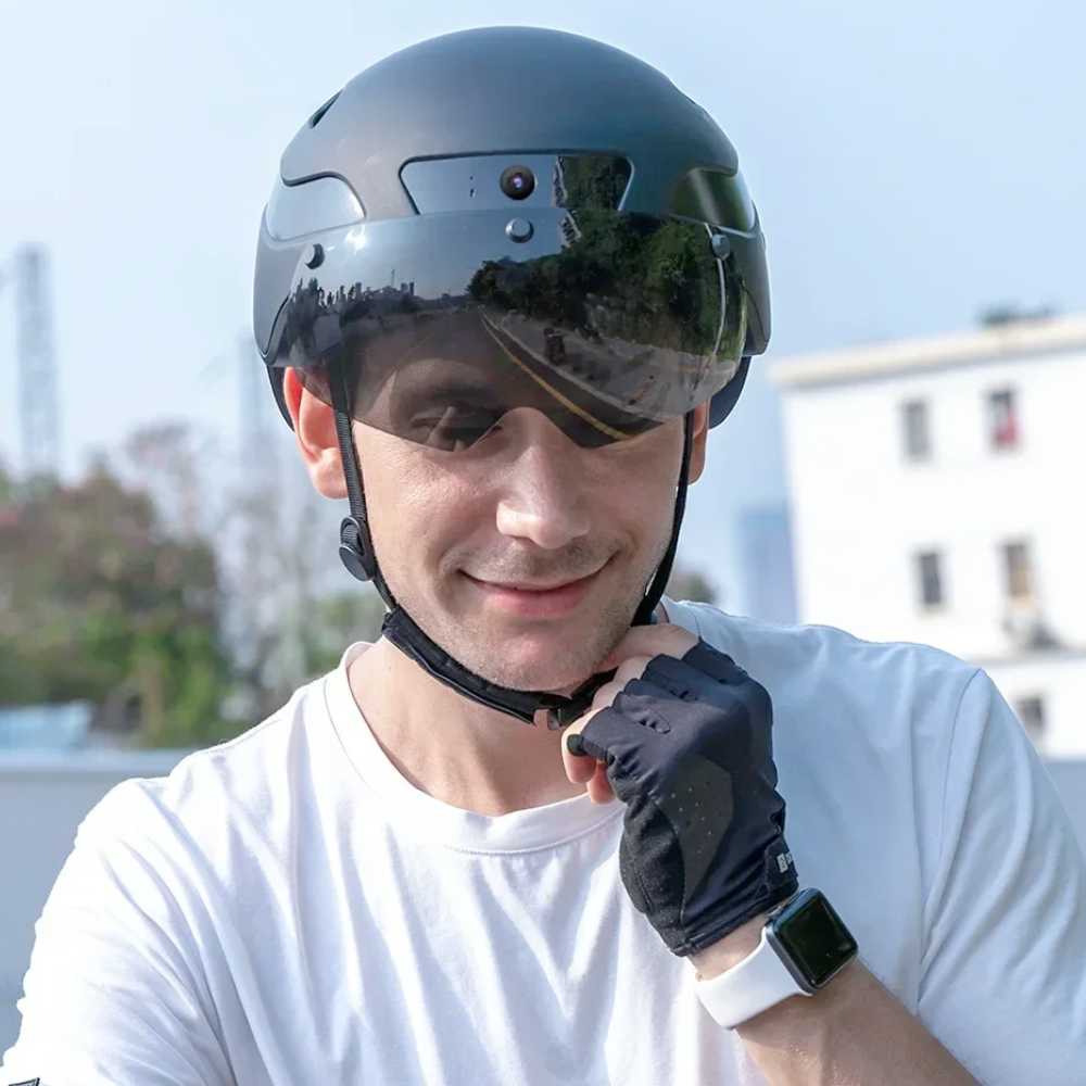 Smart Helmet with Camera, Bluetooth & Safety Lights