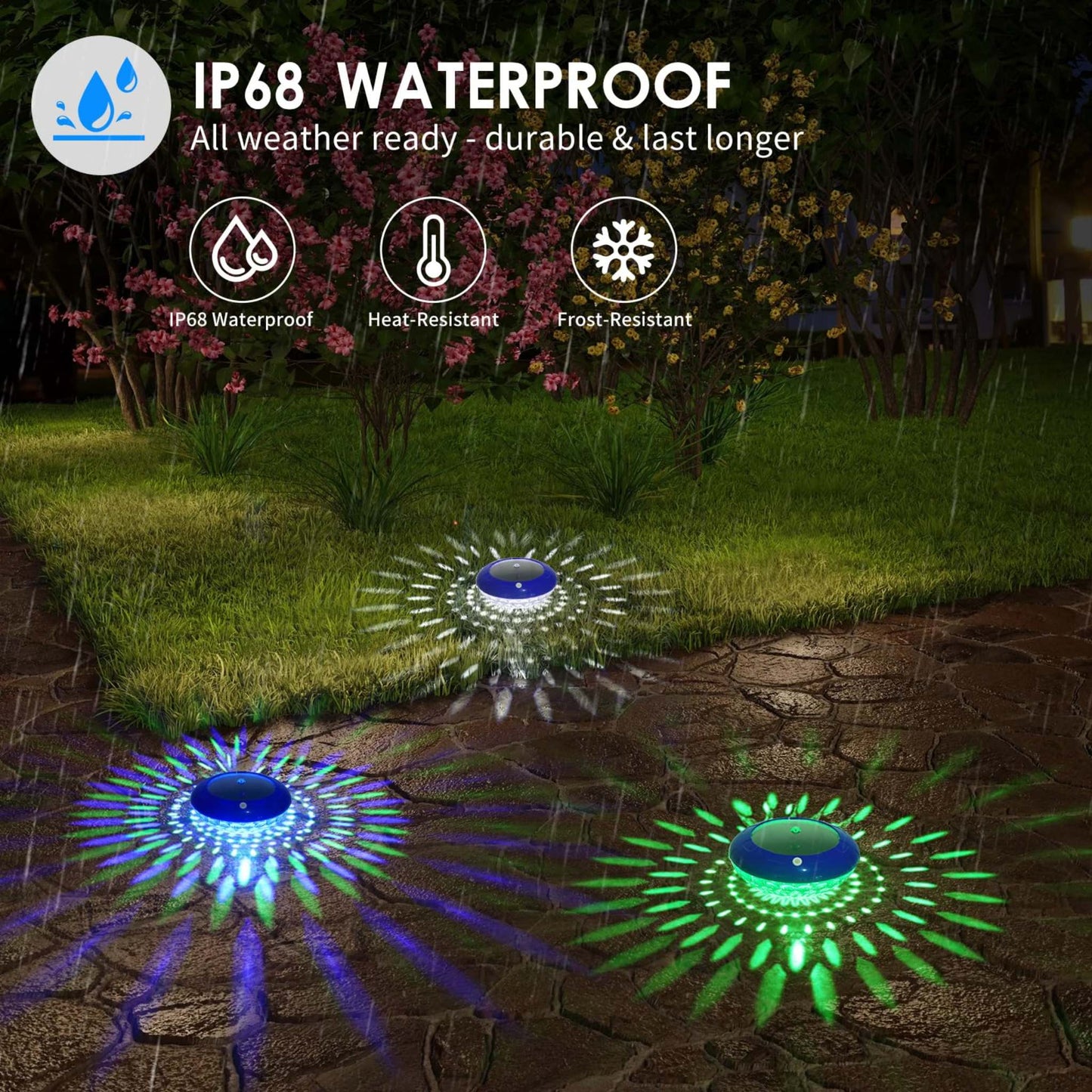 Solar-Powered Floating Pool Lights