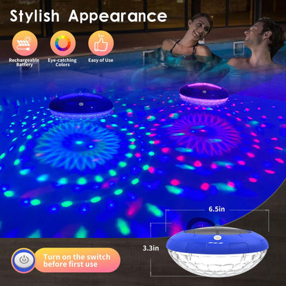 Solar-Powered Floating Pool Lights