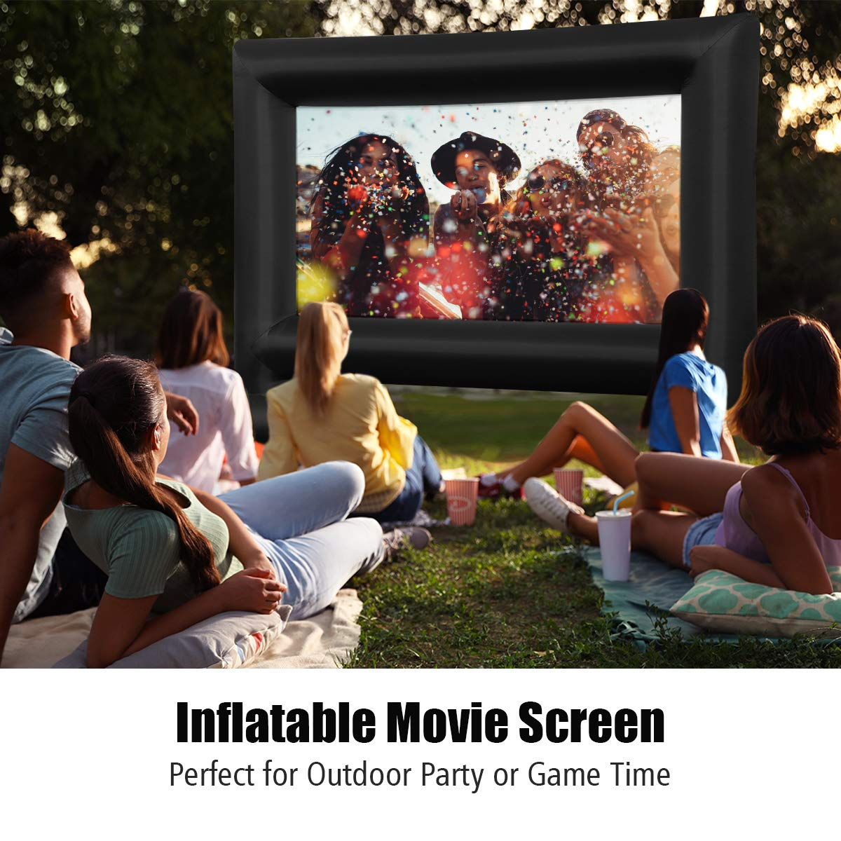 14-20FT Inflatable Indoor and Outdoor Movie Projector Screen