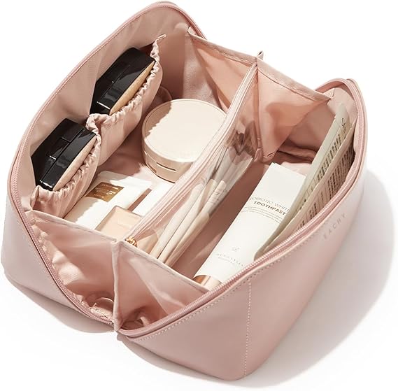 Waterproof Travel Makeup Bag - Large Capacity Organizer with Handle