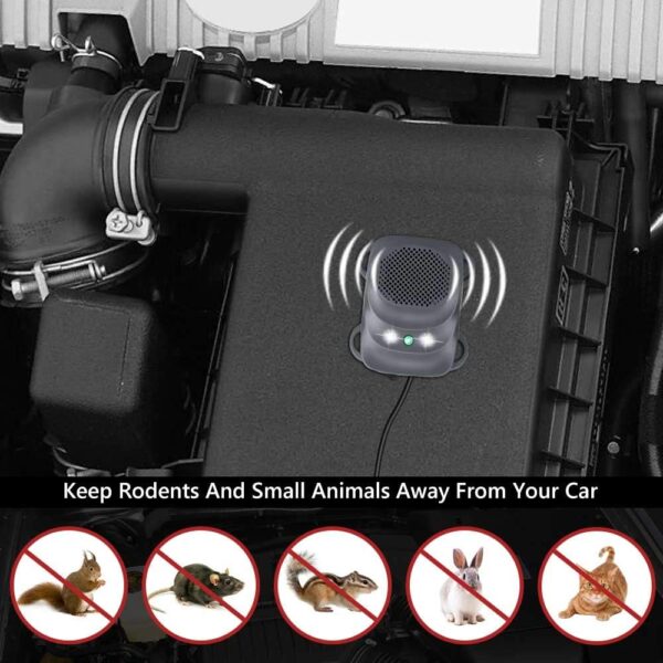 Ultra Sonic Rodent Repellent for Car Engine - Protects Wires & Under Hood