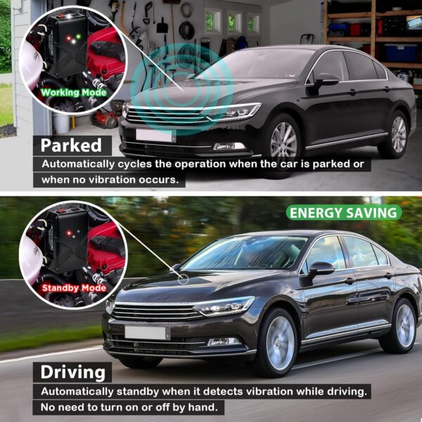 Battery-Powered Ultrasonic Rodent Repellent with Strobe Light for Vehicles and Spaces