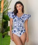 Quick-Dry One-Piece Vevri Swimsuit with Matching Skirt