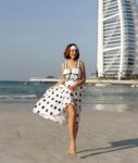 Polka Dot One-Piece Swimsuit with Bow & Skirt