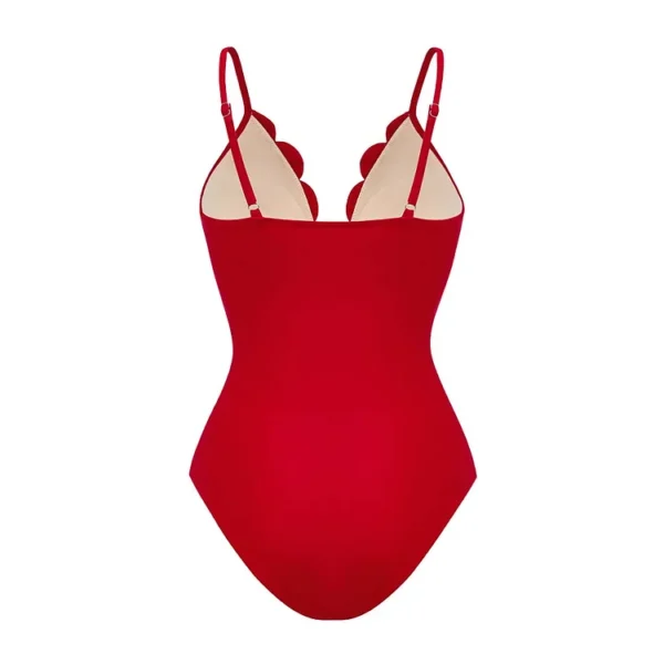 Midnight Bloom Hollow-Out Swimsuit with Matching Skirt